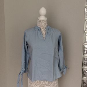 Madewell Blue & White Stripe Top small